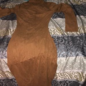 Suede dress